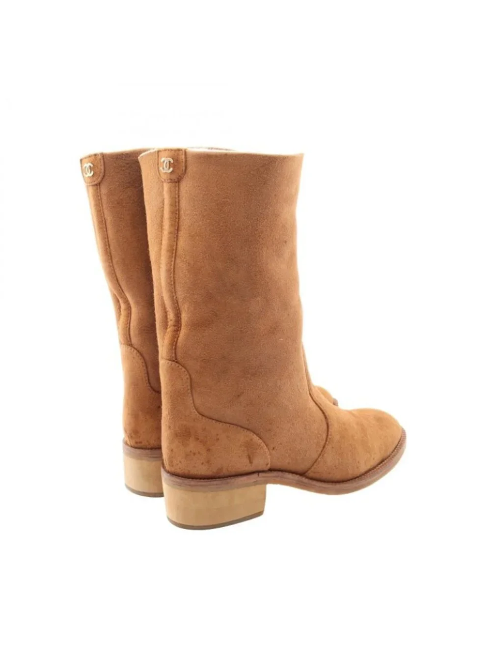 Chanel Brown Short Boots